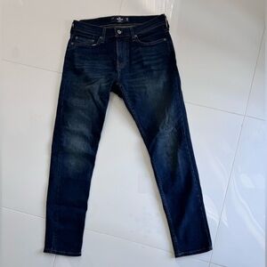 Hollister Men's Dark Blue Skinny Jeans